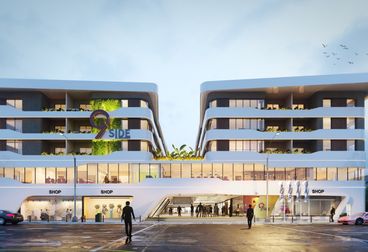 شقة للبيع بكمبوند ناين سايد بمساحة 111 م بمقدم 35% وأقساط علي 60 شهر