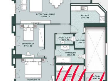 Apartment Super lux For sale in Garden City - City Edge